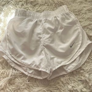 Xs white nike dri fit shorts